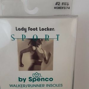 Vintage New Lady Foot Locker Spenco Insoles Walker/Runner sz 7-8